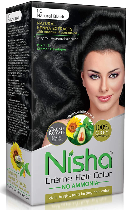 Nisha Creme Hair Colour Natural Black 60g